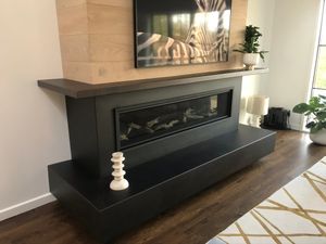 Blackened Steel Fireplace