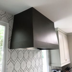 Bronze powder coat hood