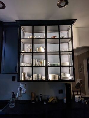 Glass and Steel Cabinet