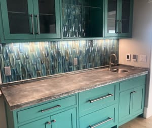 Zinc countertop